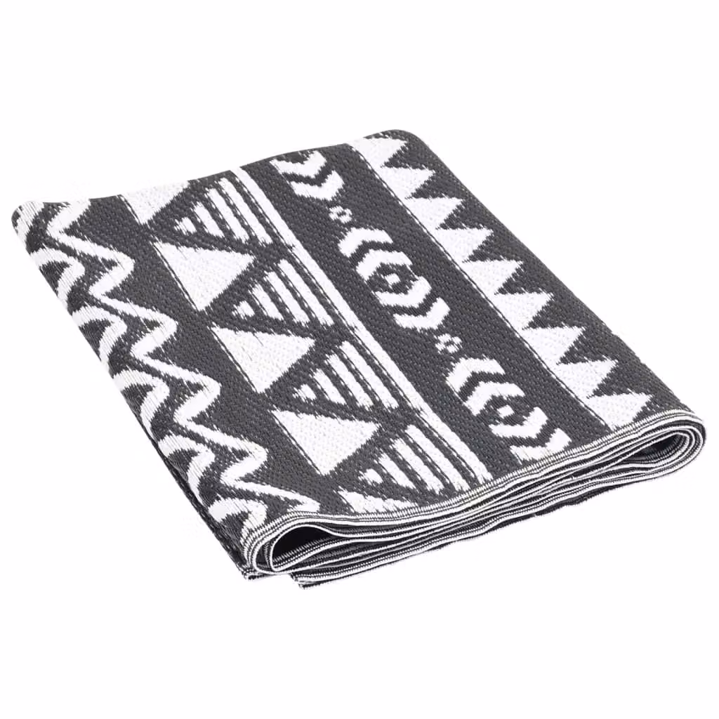 Berkfield Home Black Ethnic Outdoor Rug, W: 190 cm, D: 290 cm – 5