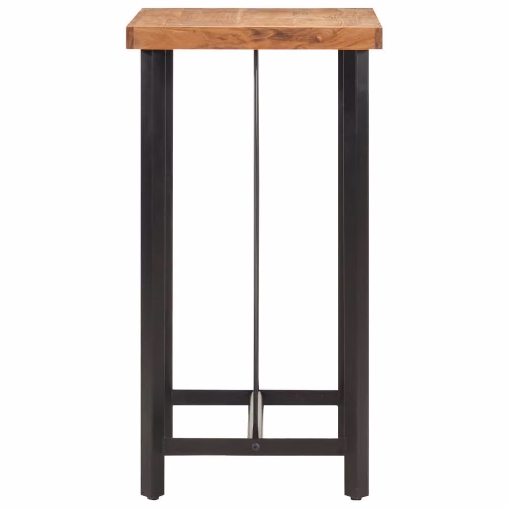 Berkfield Home Industrial Bar Table in Brown Acacia Wood and Metal, W/D/H: 55 x 55 x 107 cm – 3