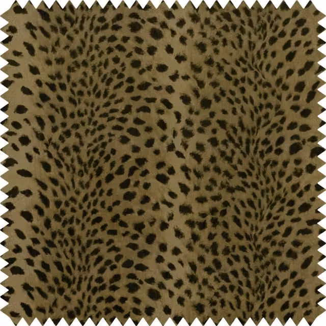 House of Hackney Savanna Velvet Fabric in Gold and Brown