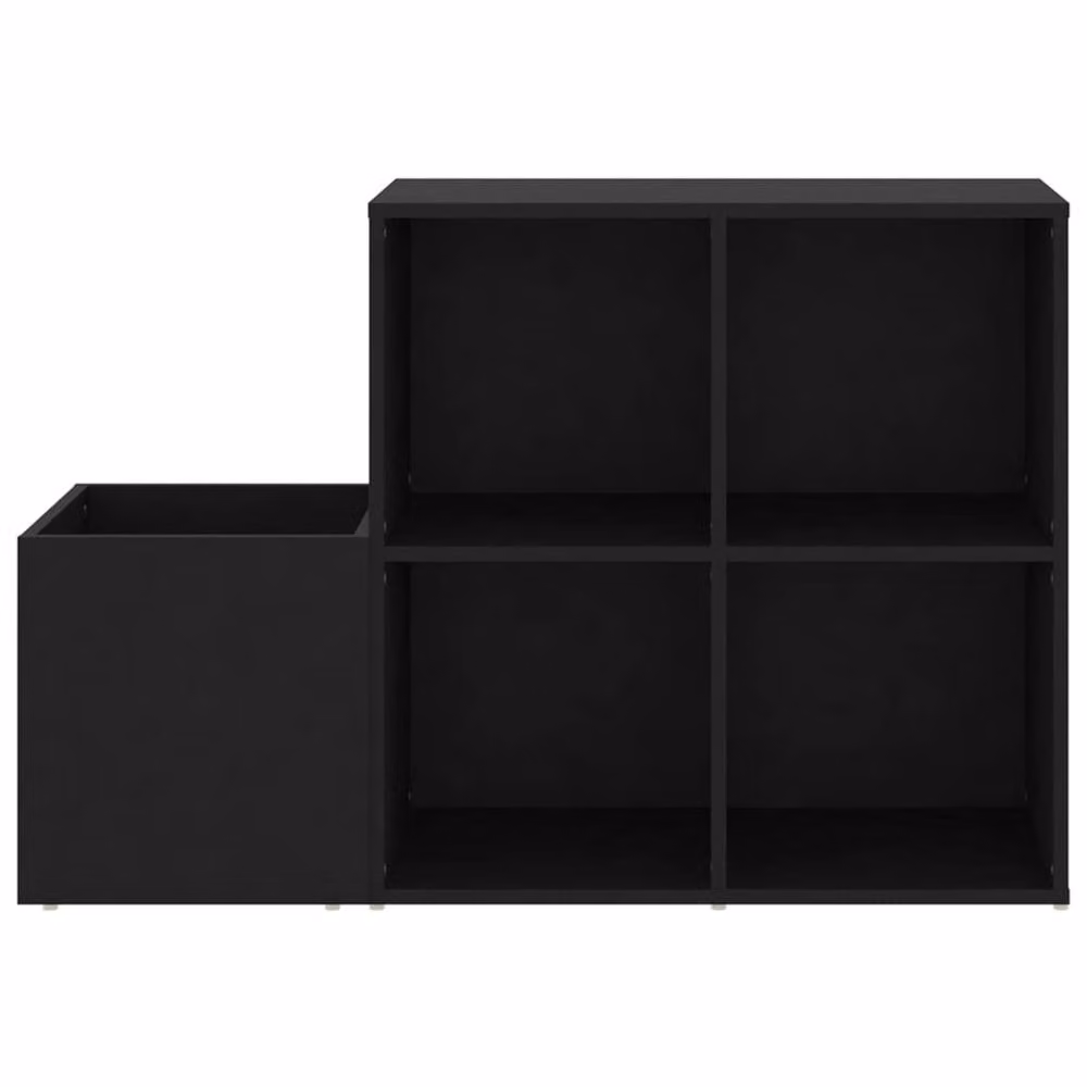 Berkfield Home Hall Shoe Cabinet in Black, W/D/H: 105 x 35.5 x 70 cm – 4