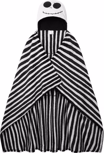 Disney The Nightmare Before Christmas Hooded Fleece Blanket in Black and White, W/D/H: 150 x 120 cm – 7