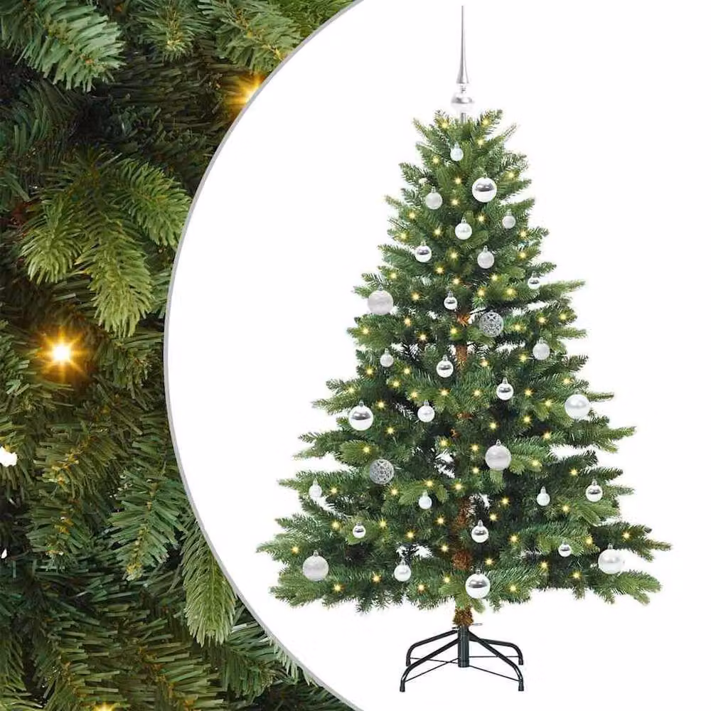 Berkfield Home Artificial Green Christmas Tree with 150 LEDs, Height: 150 cm – 2