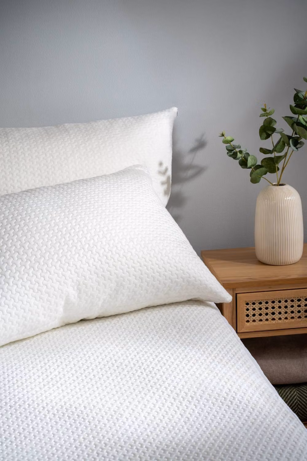 Soak&Sleep Waterproof Bamboo Mattress Protector, White, W: 140 cm, D: 200 cm – 2