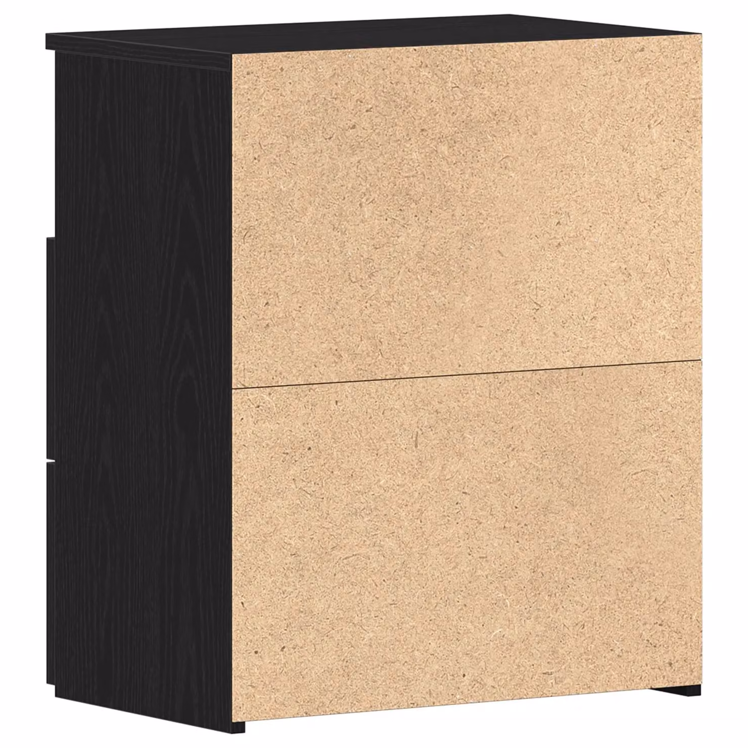 Berkfield Home Black Oak Nightstand in Black MDF, W/D/H: 50 x 32 x 60 cm – 3