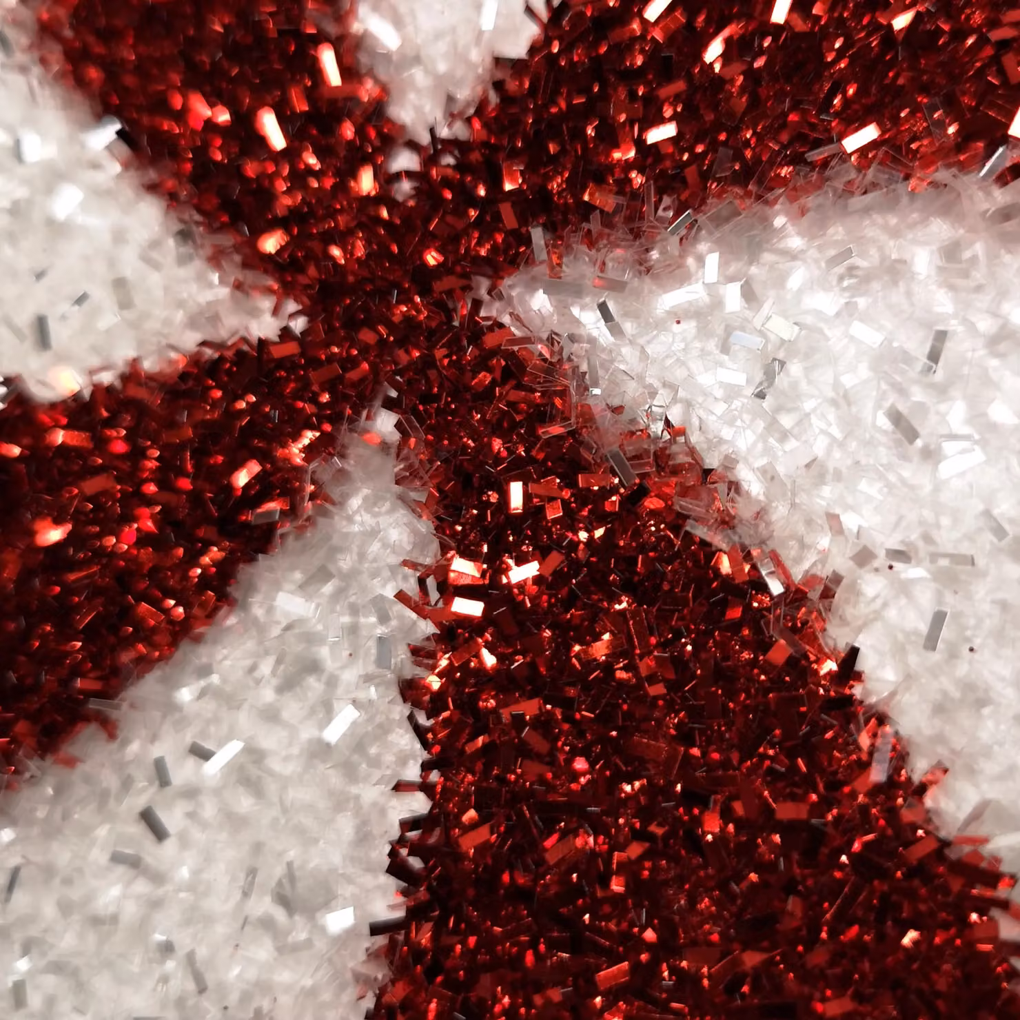 Samuel Alexander Red and White Striped Glitter Candy Cane Lollipop Christmas Pendant Decoration – 4