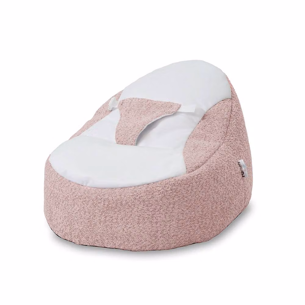 rucomfy Snug Gaga Baby Bean Bag Soft and Supportive Newborn Seat in Dusty Pink – 3