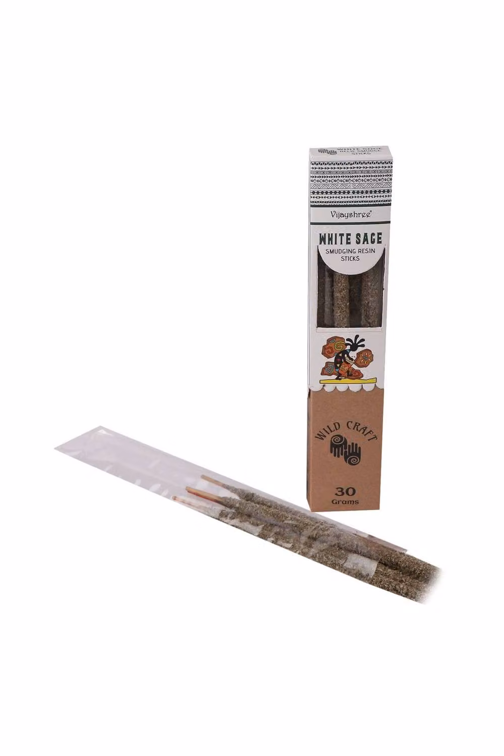 KDMD Golden White Sage Smudging Resin Sticks for Cleansing and Meditation, 30g, Cream/Beige – 2