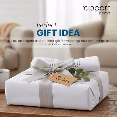 Rapport Home Spa 6 Piece Cotton Towel Bale Set in White – 2