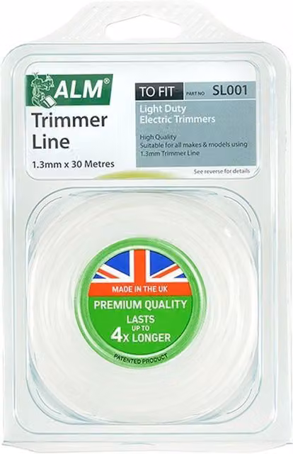 ALM Trimmer Line for Lightweight Duty Electric Trimmers, 1.3mm x 30m