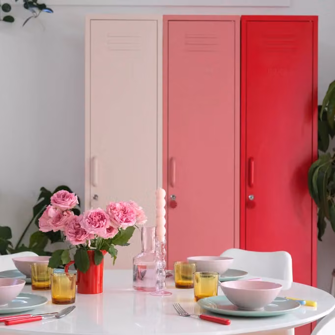 Mustard Made The Skinny Storage Locker in Poppy Red, H 183 x W 35 x D 46 cm – 4