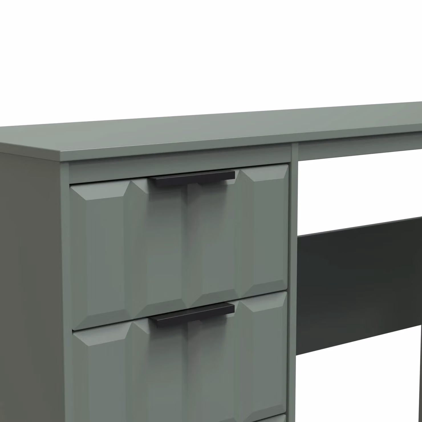 Ready Assembled 2 U Seattle 3 Drawer Desk in Pale Green – 3