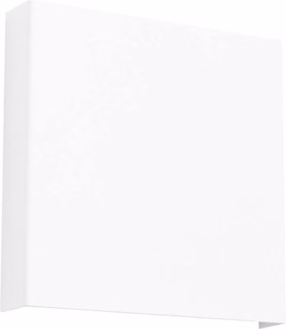 Sollux Lighting minimalist square wall lamp in white, W/D/H: 15 x 15 x 2.4 cm
