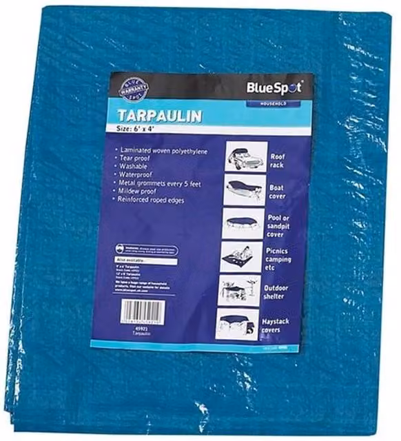 Bluespot Tools Tarpaulin in Blue and Multicolour