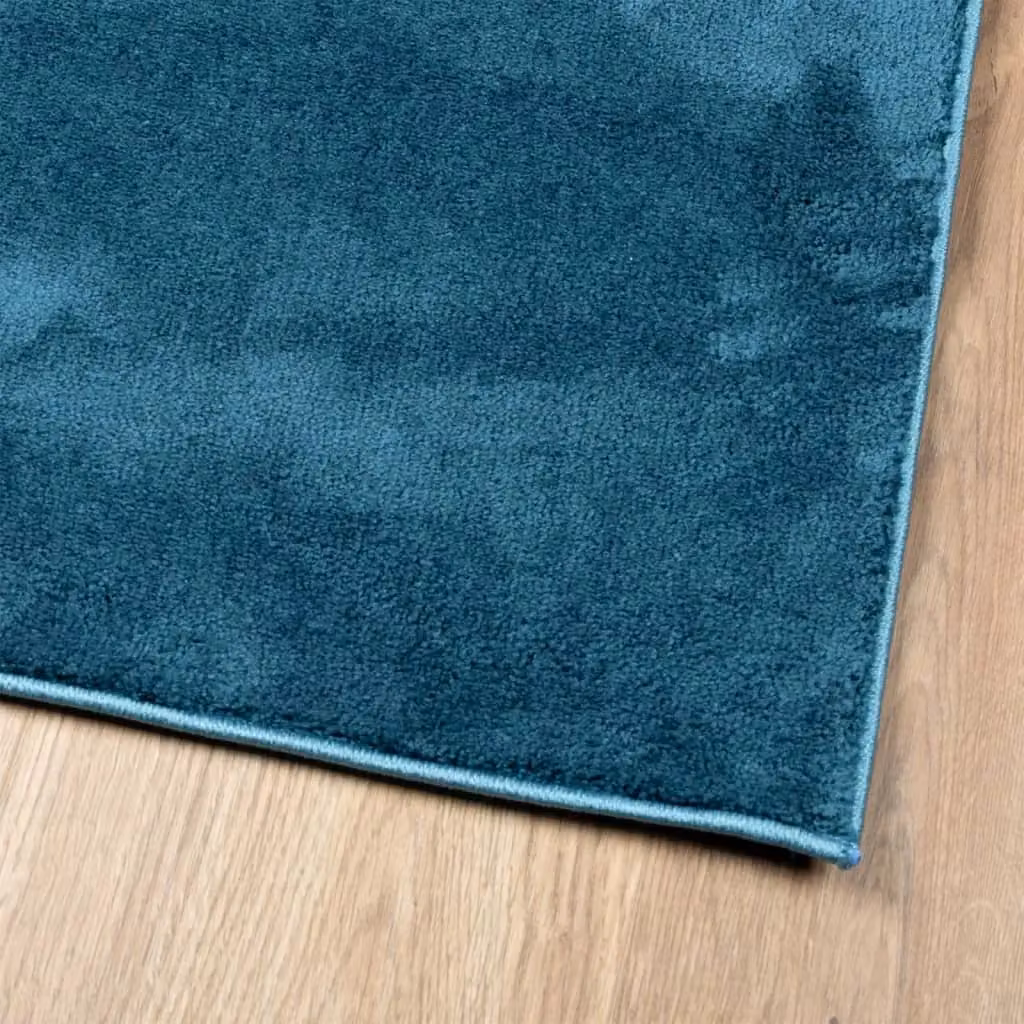 Berkfield Home OVIEDO Short Pile Rug in Turquoise Blue, W: 160 cm, L: 230 cm – 3