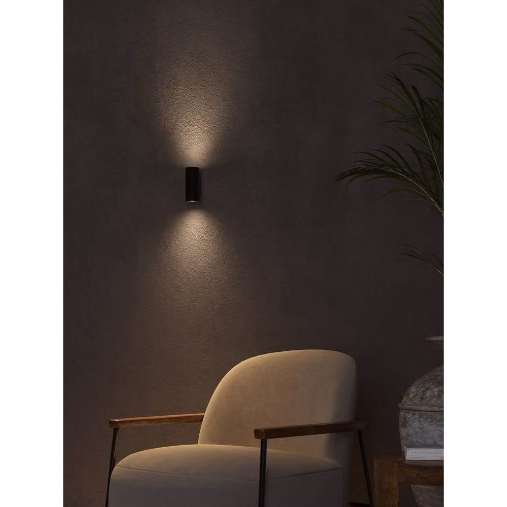 Netlighting Duplo Up & Down Wall Lamp in Black with GU10 16W LED – 2