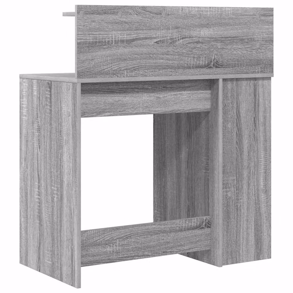 Berkfield Home Modern Writing Desk with Storage in Grey Sonoma, W: 90 cm, D: 48 cm, H: 101.5 cm – 5