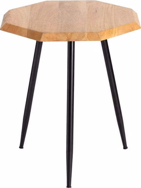 MH London Rolande Mid-Century Square Wood End Table in Brown