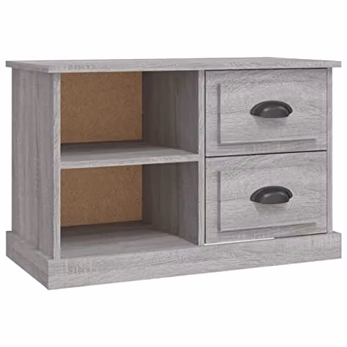 vidaXL Modern TV Cabinet and Media Unit in Grey Sonoma Engineered Wood – 1
