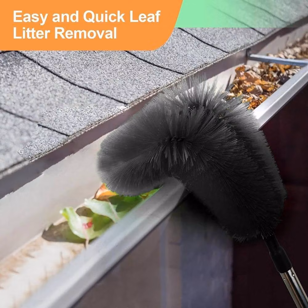 Ventryn Extendable Telescopic Pole Gutter Cleaning Brush in Black – 3