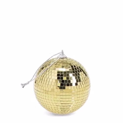 Rex London Gold Hanging Disco Ball Bauble, Diameter: 10 cm