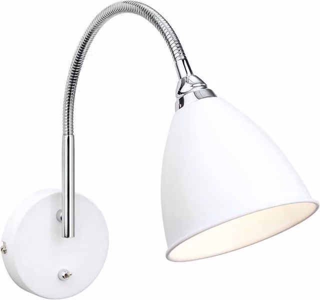 Firstlight Bari Adjustable Modern Wall Light in Chrome with E14 Socket