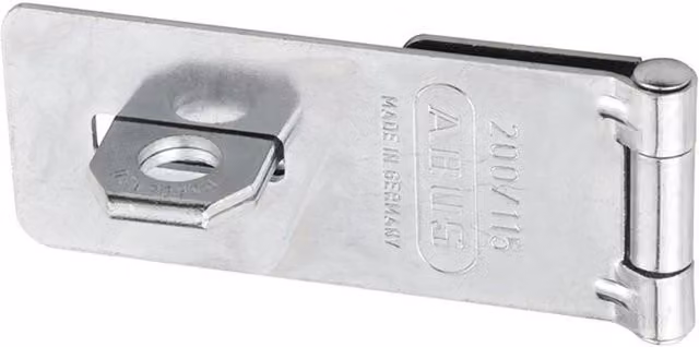 ABUS Stainless Steel Hasp and Staple in Silver and Multicolour