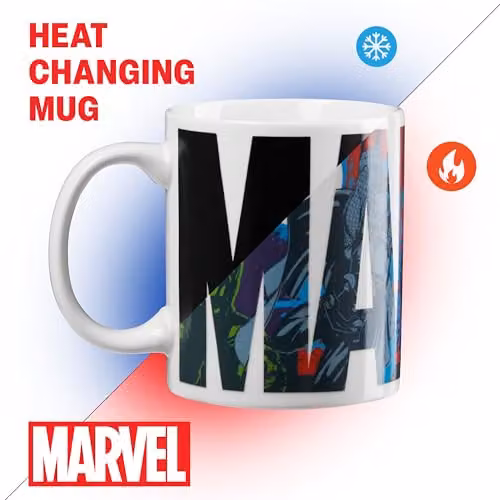 Marvel Heat Changing Ceramic Mug, Multicolour, 312ml – 3