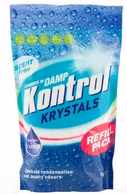 Kontrol Krystals Fragrance Free Moisture Trap Refill, 1 kg