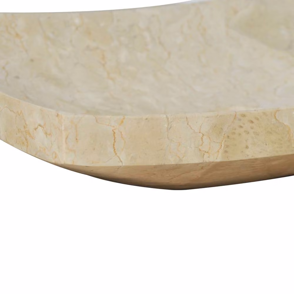 Berkfield Rectangular Natural Stone Home Sink in Beige, W/D/H: 50 x 35 x 12 cm – 2