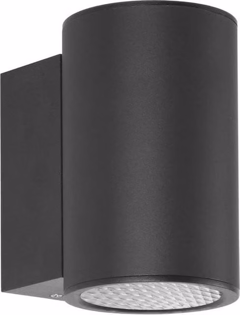 Netlighting Lenta 15W LED Outdoor Wall Down Lamp, Black, 3000K Warm White, IP54