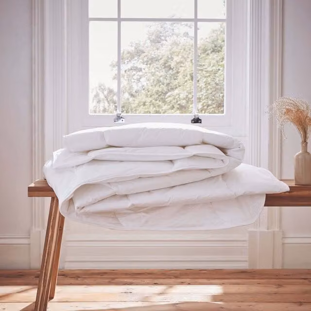 Murmur Feels Like Down Single Duvet, 13.5 Tog, White, Allergy Friendly Cotton Fibre