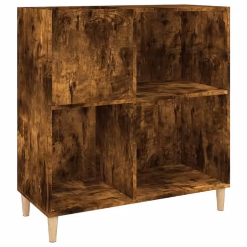 vidaXL Record Cabinet in Smoked Oak, W/D/H: 84.5 x 38 x 89 cm – 1
