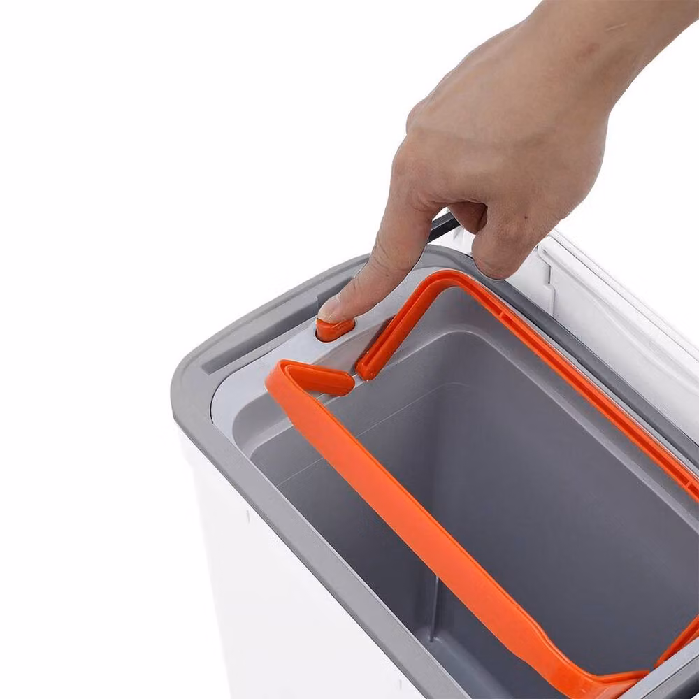 Kelvenix Wall Mounted Kitchen Waste Bin with Flip Lid, Grey, 9 Litre – 3