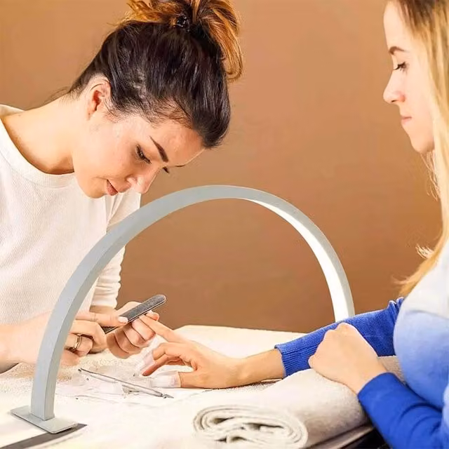 KORVIXA Mini LED Nail Lamp and Desktop Task Light in White