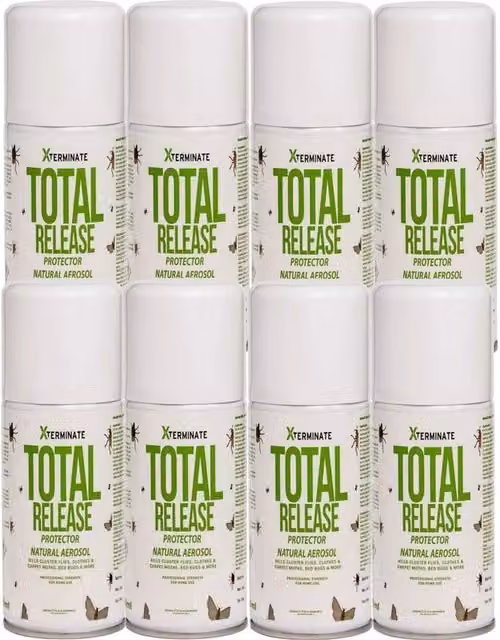 Xterminate One Click Total Release Insect and Cluster Fly Smoke Fogger, White/Transparent