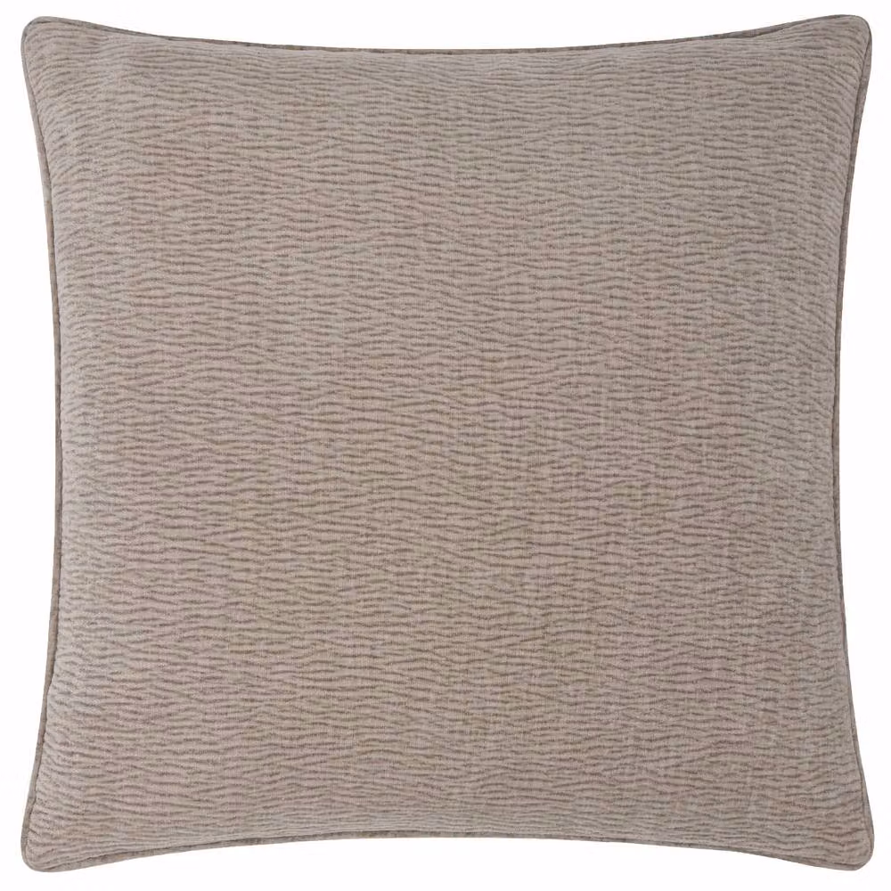 Yard Heath Beige Washed Velvet Textured Square Cushion, W/D/H: 50 x 50 x 50 cm – 2