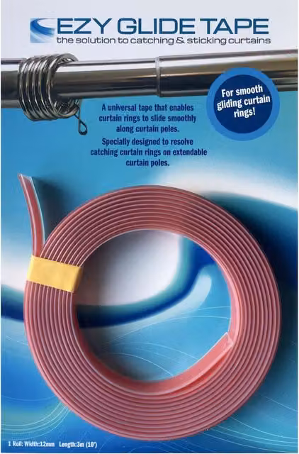 Ezyglide Translucent Tape for Curtain Rods