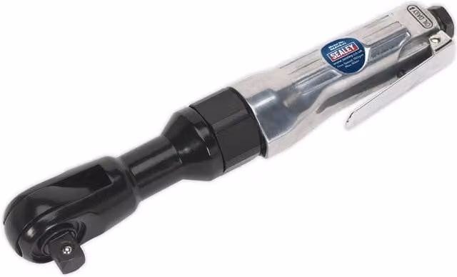 Loops Air Powered Twist-Reverse Ratchet Wrench, 3/2 Inch Sq Drive, Silver and Multicolour Steel – 1