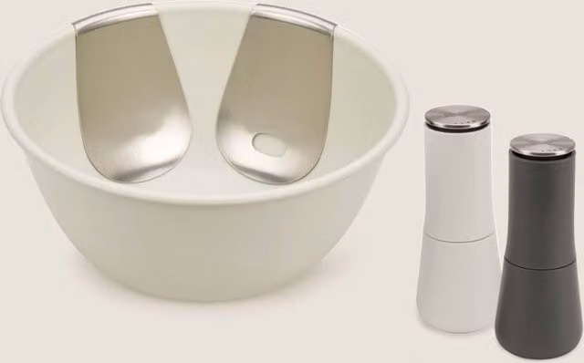 Joseph Joseph Uno Salad Bowl and Mill Set in Multicolour and White