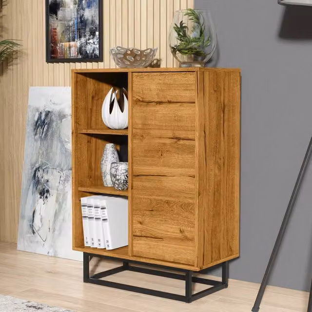 Mex Furniture LTD Elysian Loft Sideboard in Dark Oak and Dark Brown – 1