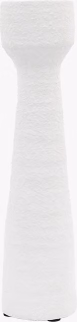 Perch & Parrow Ember Small Ceramic Taper Candlestick in White