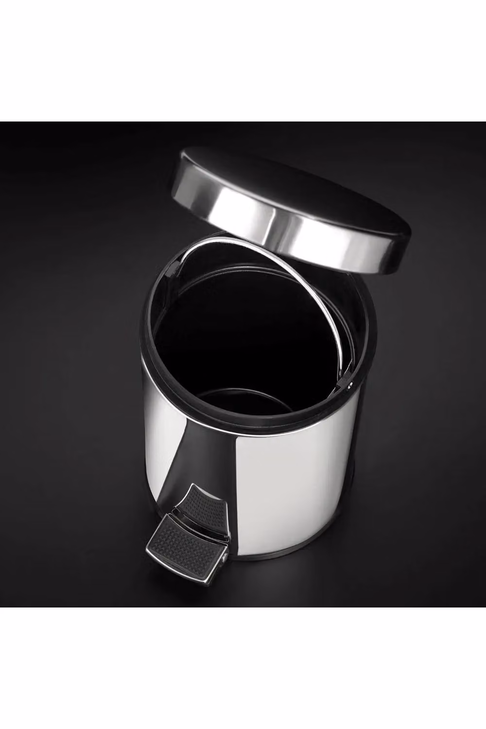 Cosmic Architect S+ Collection Pedal Bin, Silver, 3L, H: 24.5 cm x W: 17.0 cm x D: 23.0 cm – 4