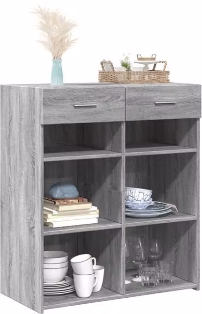 Berkfield Home Grey Sonoma Modern Sideboard, W/D/H: 80 x 42.5 x 93 cm – 1