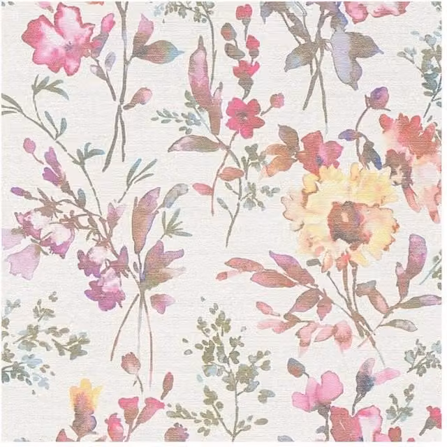 A.S. Création Poetry Petal Floral Botanical Textured Wallpaper in Cream and Beige