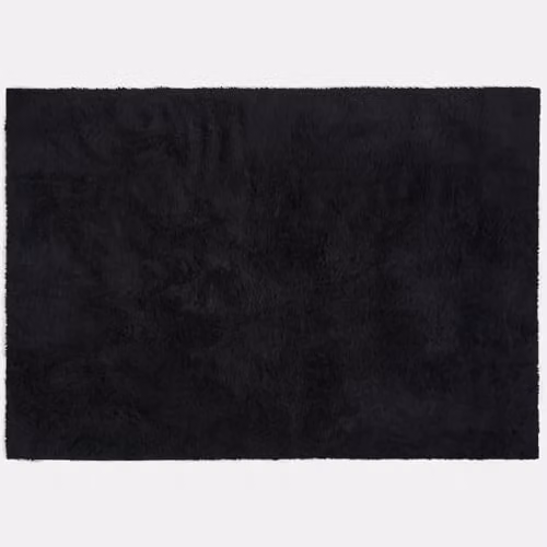 OHS Black Teddy Shaggy Rug, Super Soft Non-Slip Modern Decorative Polyester Rug for Bedroom, Living Room or Hallway, W/D/H: 150 x 80 x 3 cm – 4