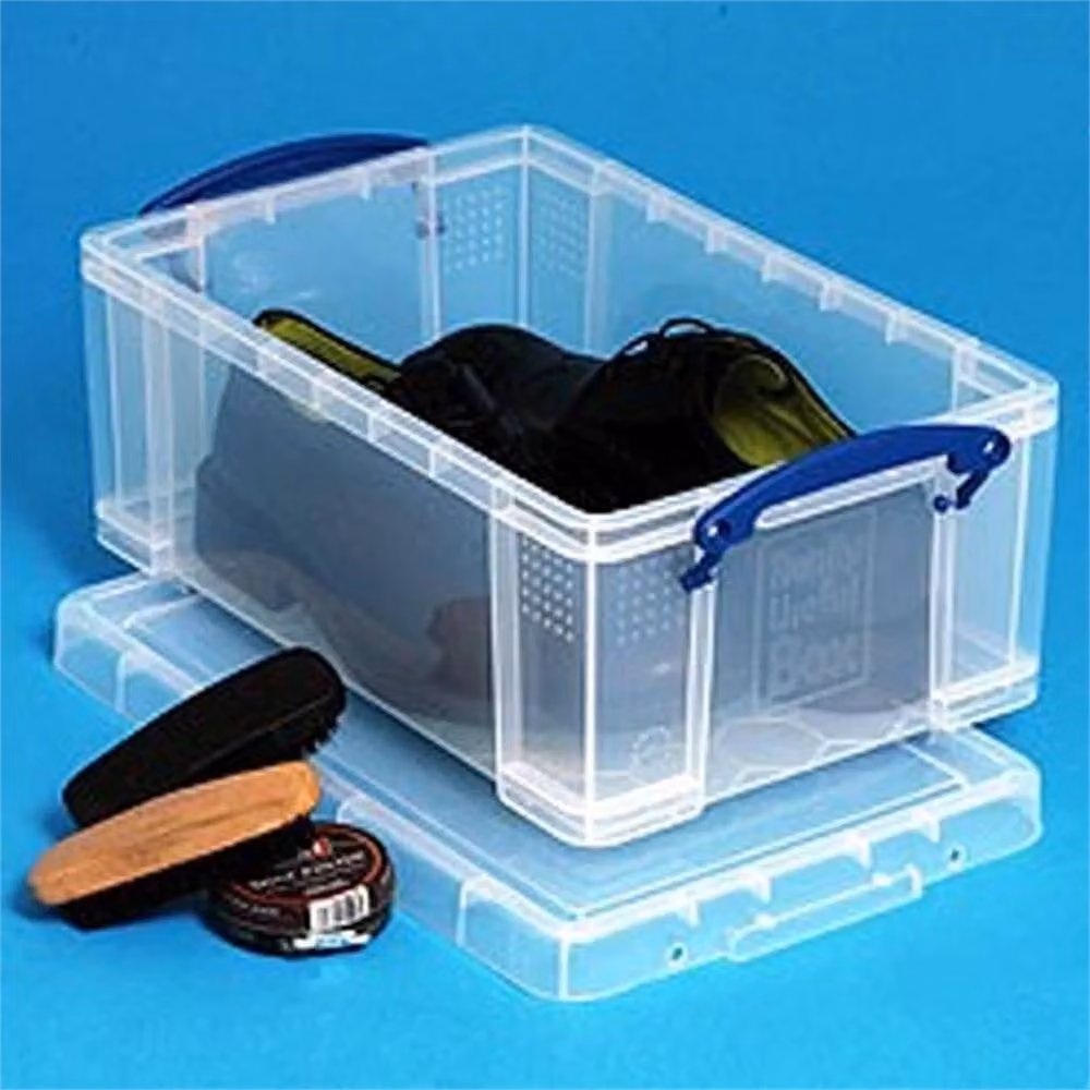 FLAVORA Stackable A4 Office Storage Box, 9 Litre, Transparent – 2