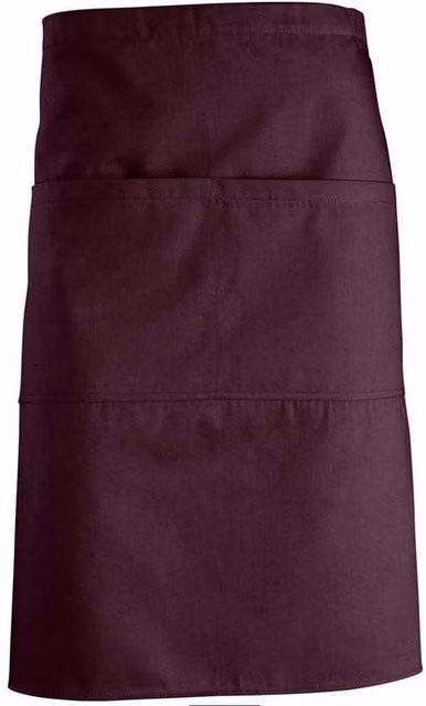 SOL'S Greenwich Mid Length Apron in Burgundy – 1