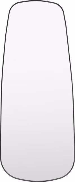 Terrys Holworth Modern Shaped Leaner Mirror in Black, W: 70 cm, H: 170 cm