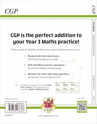 CGP KS2 Year 3 Maths 10-Minute Tests: Addition and Subtraction