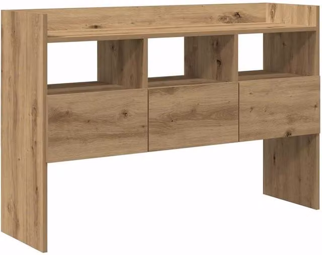 Berkfield Home Artisan Oak Sideboard in Brown, W/D/H: 105 x 30 x 70 cm